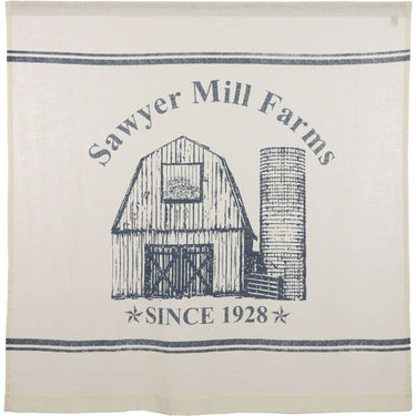 Sawyer Mill Blue Barn Shower Curtain 72